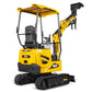 Mini Compact Excavator Kubota D722 Engine, 65.7″ Max. Digging Depth, 1.2 Ton, 2700 LBS Operating Weight, MEC12