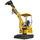 Mini Compact Excavator Kubota D722 Engine, 65.7″ Max. Digging Depth, 1.2 Ton, 2700 LBS Operating Weight, MEC12