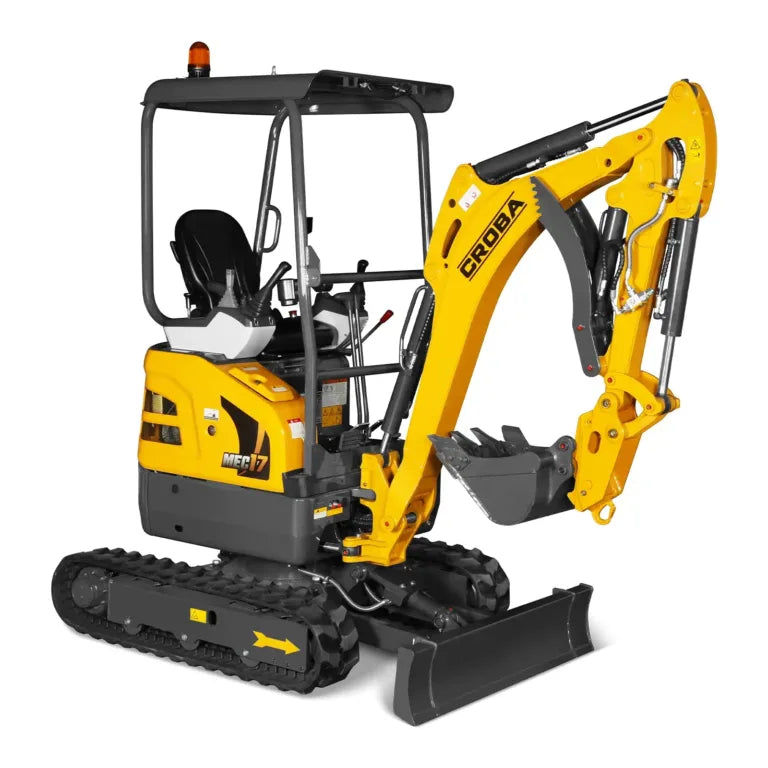 Mini Compact Excavator Kubota D902 Engine, 89″ Max. Digging Depth, 1.7 Ton, 4145 LBS Operating Weight, MEC17